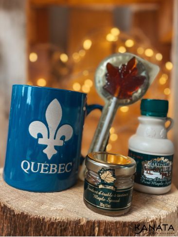Coffret Cadeau - Mug Bleu "Tout Érable"