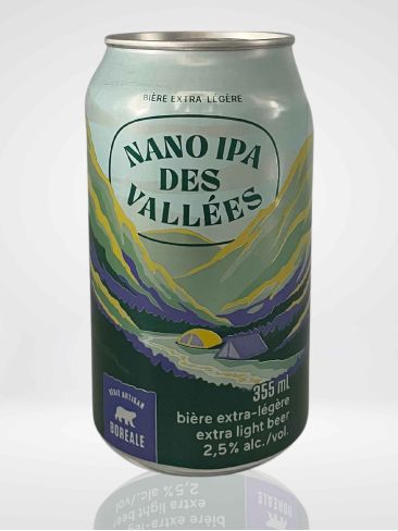 Bière Nano IPA des vallées - Boréale - 355ml