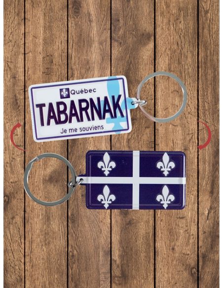 Porte-clé Plaque "Tabarnak"