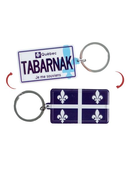 Porte-clé Plaque "Tabarnak"