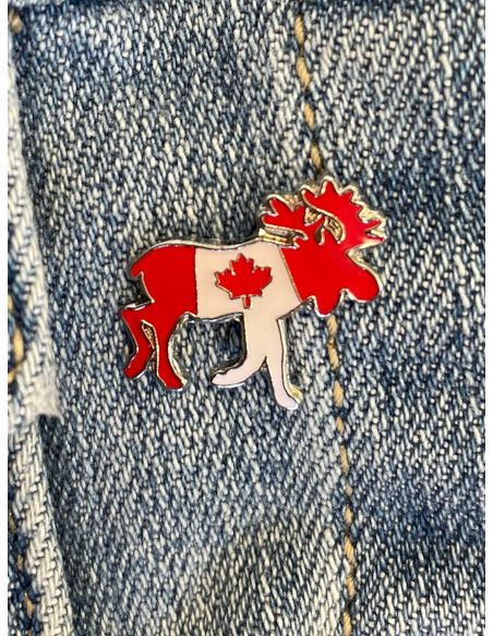Pin's Drapeau Canada Moose