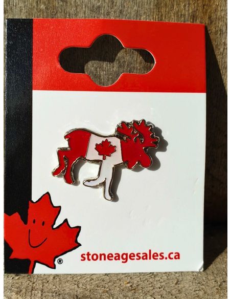 Pin's Drapeau Canada Moose