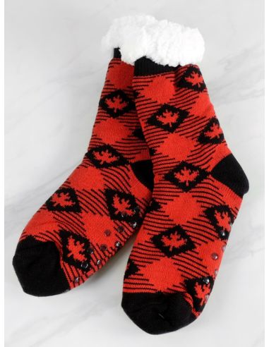 Flauschige Socken Kanada