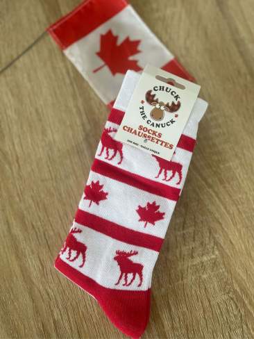 Chaussettes rayés Canada