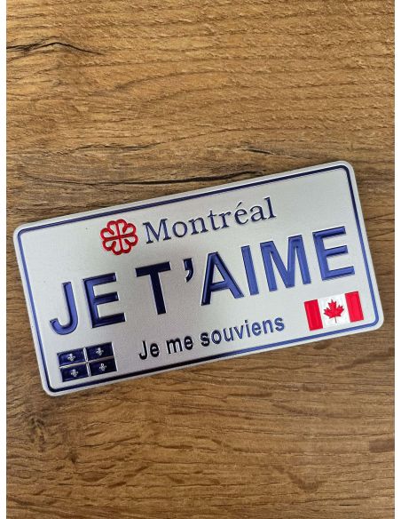 Magnet Montréal Je t'aime Grand Format