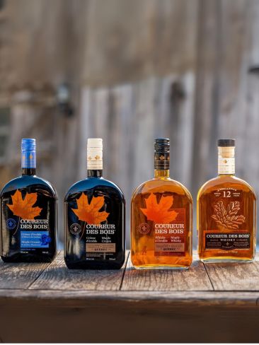 Collection 4 whiskies and creams - Coureur des Bois