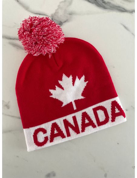 Bonnet rouge/blanc Canada