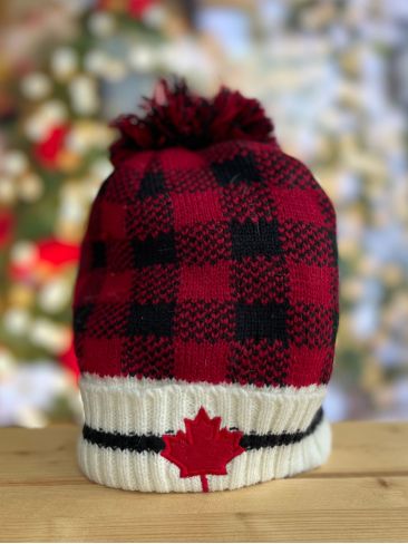 Bonnet/Tuque "Carreauté à Pompons"