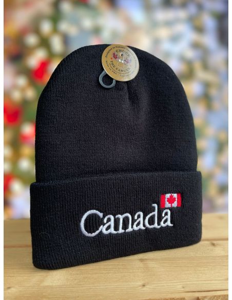 Schwarze Mütze/Kanada-Tuque