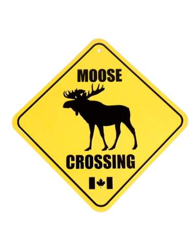 Plaque "Moose Crossing"