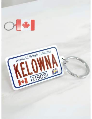 Porte-clé Plaque "Kelowna"