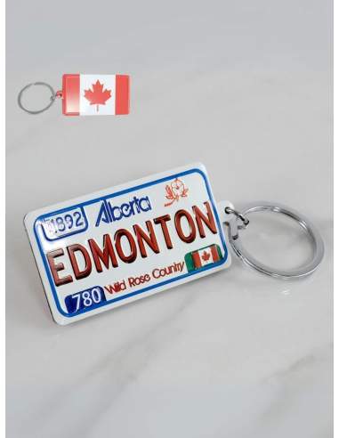 Porte-clé Plaque Edmonton