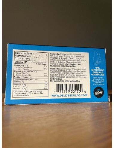 Wild Blueberries Coated in Dark Chocolate 100g