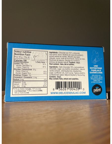 Wild Blueberries Coated in Dark Chocolate 100g
