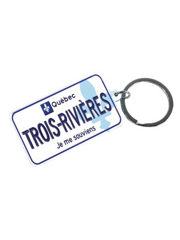 Porte-clé Plaque "Trois-Rivières"