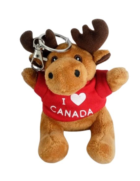 Moose Plush Keychain