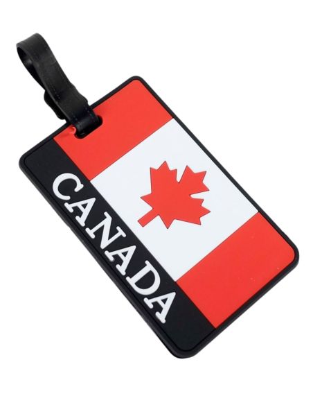 Etiquette Bagage Drapeau Canada
