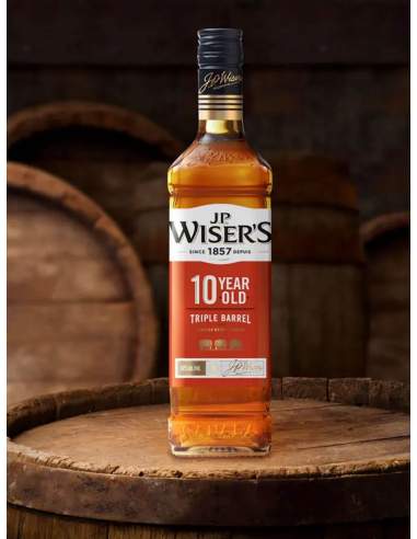 Kanadischer Whisky J.P. Wisers Triple Barrel 10 Jahre alt