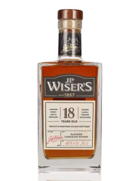 Kanadischer Whisky J.P. Wiser's 18 Jahre alt