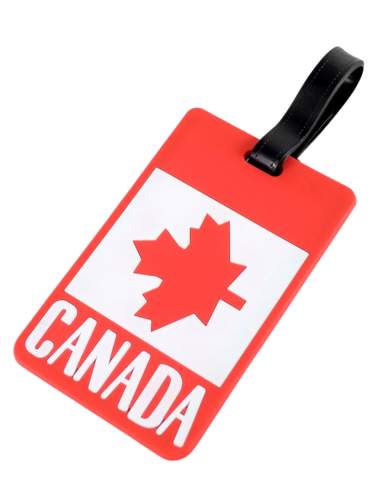 Etiquette Bagage Drapeau Canada
