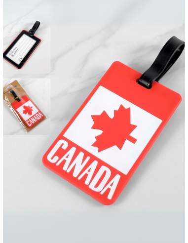 Etiquette Bagage Drapeau Canada