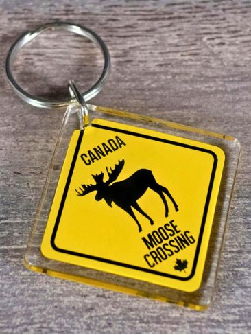 Porte-Clé "Moose Crossing Canada"