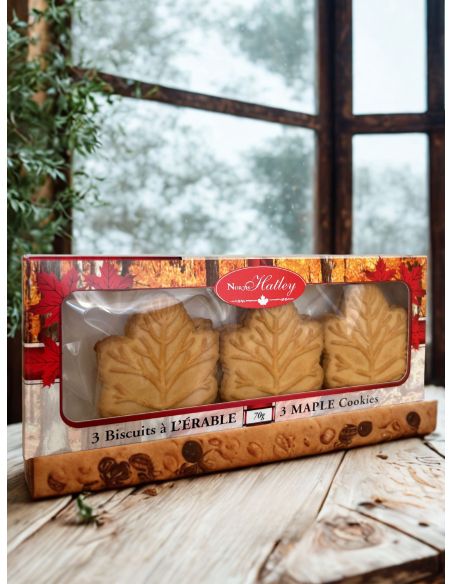 Box of 3 maple cream cookies
