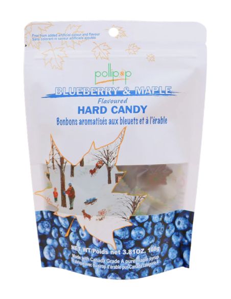 Caramelos de Arándano/Arce Pollipop - 108g