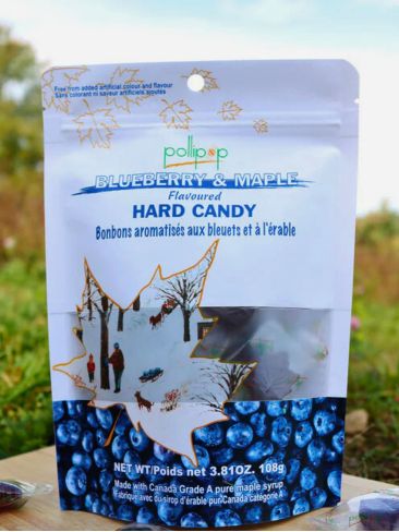 Bonbons Bleuet/Erable Pollipop- 108g