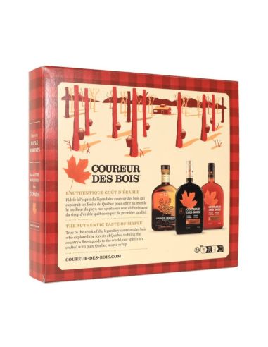Geschenkset Coureur des Bois Original + 4 Schnapsgläser