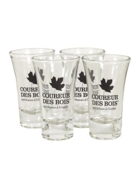 Geschenkset Coureur des Bois Original + 4 Schnapsgläser