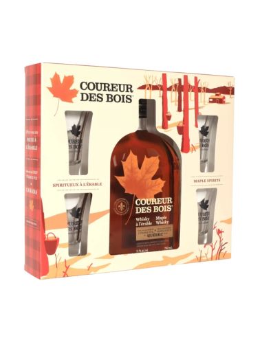 Geschenkset Coureur des Bois Original + 4 Schnapsgläser