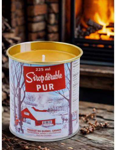 Kleine Kerze "Zuckerrohr" - Duft "Ahornsirup"