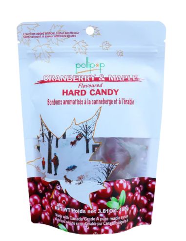 Cranberry/Maple Pollipop Candies - 108g