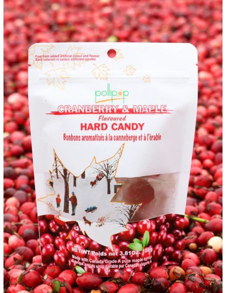 Cranberry/Maple Pollipop Candies - 108g