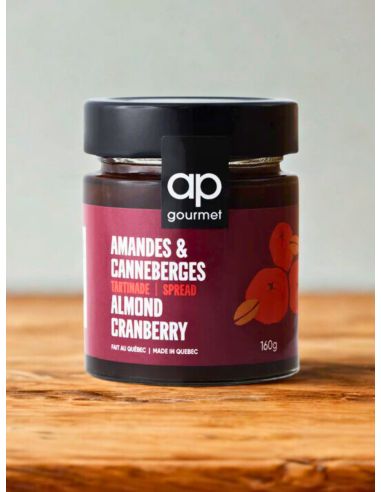 Tartinade aux amandes et canneberges - 160g