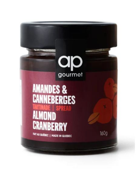 Tartinade aux amandes et canneberges - 160g