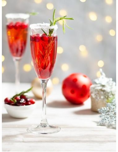 Mezcla para cóctel de Prosecco con arándanos