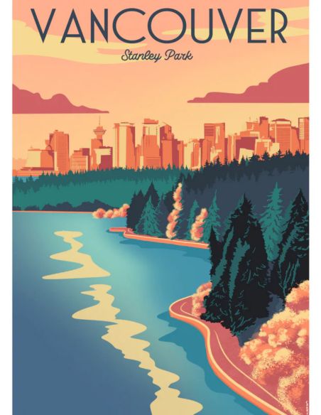 Rompecabezas de Atardecer en Vancouver | 1000 piezas