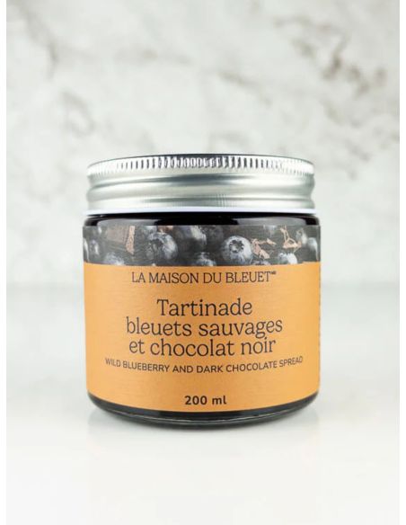 Tartinade de bleuets et de chocolat noir