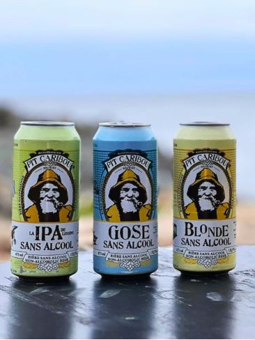 Pack de 3 bières sans alcool Pit Caribou