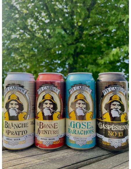 Pack de 4 bières Pit Caribou