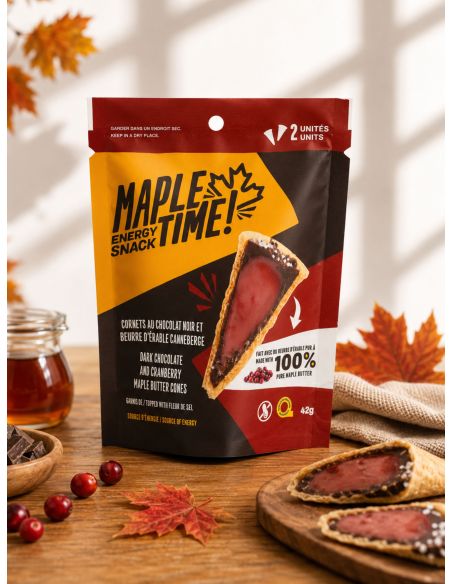 Cornet chocolate maple butter and cranberry - 42g