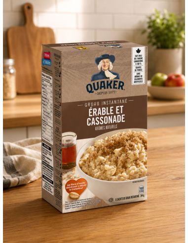Gruau instantané Quaker - érable et cassonade