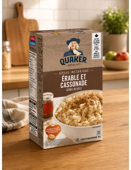 Gruau instantané Quaker - érable et cassonade