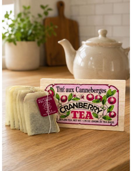 Cranberry-Tee - Holzbox (25 Beutel)
