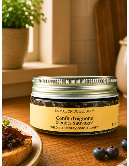 Wild blueberry onion confit