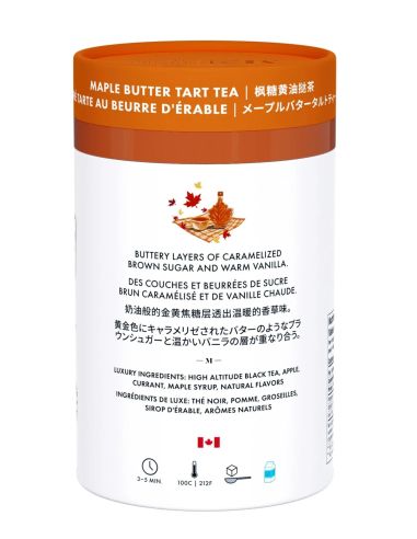 Thé noir saveur tarte au beurre d'érable - 24 sachets M21