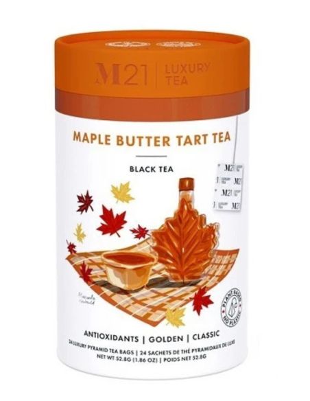 Thé noir saveur tarte au beurre d'érable - 24 sachets M21