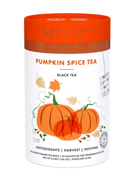 Thé noir à la citrouille et aux épices d’automne - 24 sachets M21